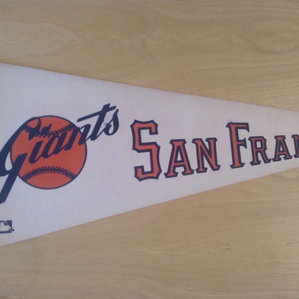 Vintage 60s San Francisco Giants MLB Pennant Flag